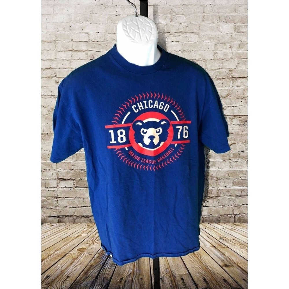 Chicago Cubs Shirt Baseball MLB Est 1876 Mens